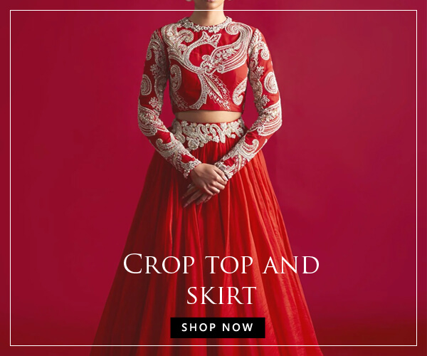 crop top skirt lehenga